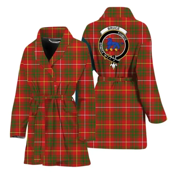 ScotClans Bruce Women Bathrobe - Bruce Bathrobe Badge