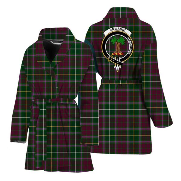 ScotClans Crosbie Women Bathrobe - Crosbie Bathrobe Badge