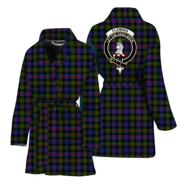 ScotClans Fleming Women Bathrobe - Fleming Bathrobe Badge