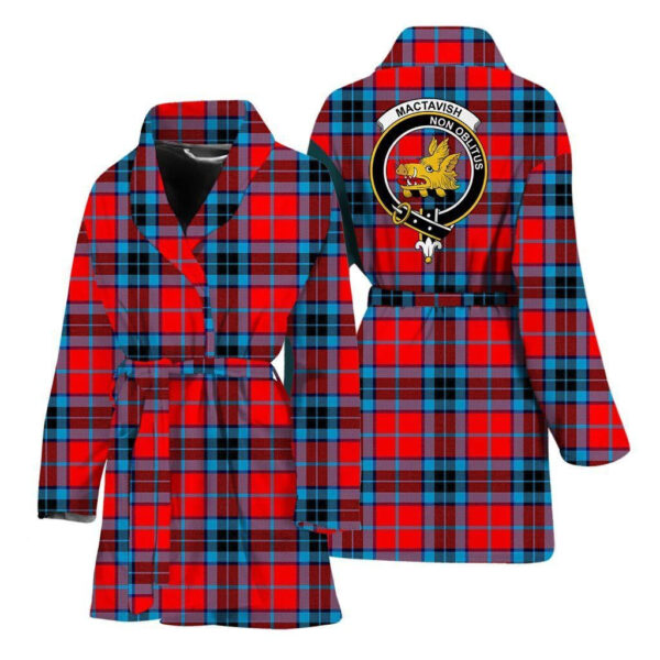 ScotClans MacTavish Women Bathrobe - MacTavish Bathrobe Badge