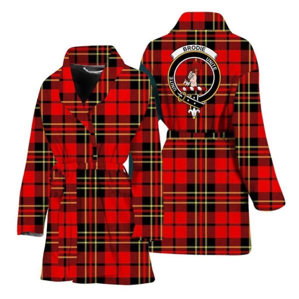 ScotClans Brodie Women Bathrobe - Brodie Bathrobe Badge