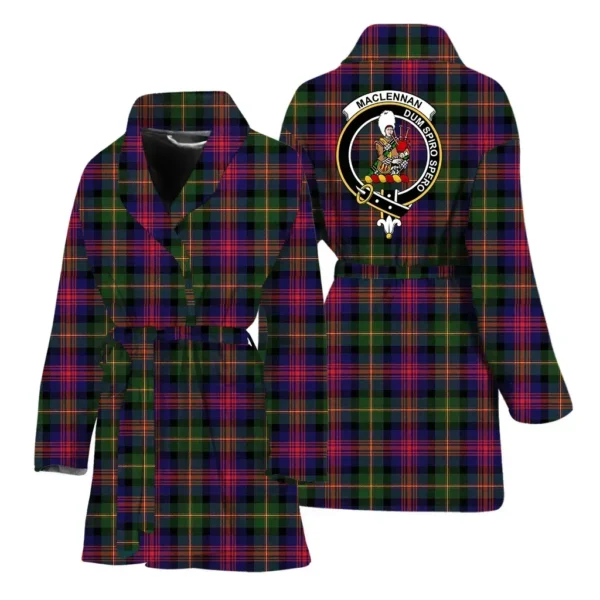 ScotClans MacLennan Women Bathrobe - MacLennan Bathrobe Badge