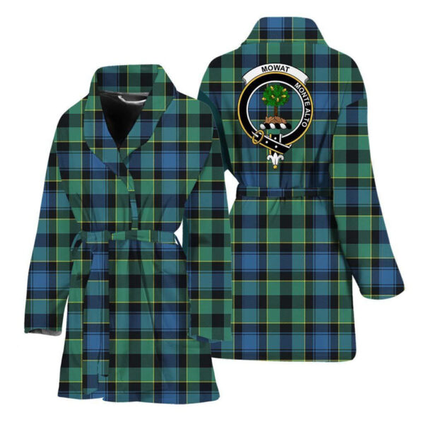 ScotClans Mowat (of Inglistoun) Women Bathrobe - Mowat (of Inglistoun) Bathrobe Badge