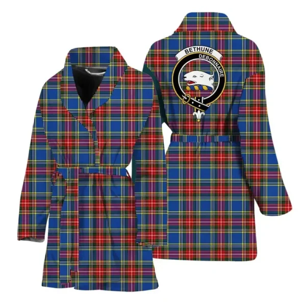 ScotClans Bethune Women Bathrobe - Bethune Bathrobe Badge