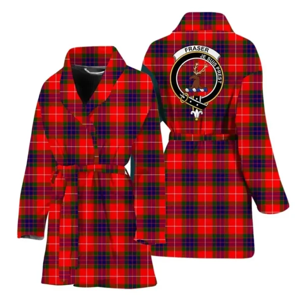 ScotClans Fraser (of Lovat) Women Bathrobe - Fraser (of Lovat) Bathrobe Badge