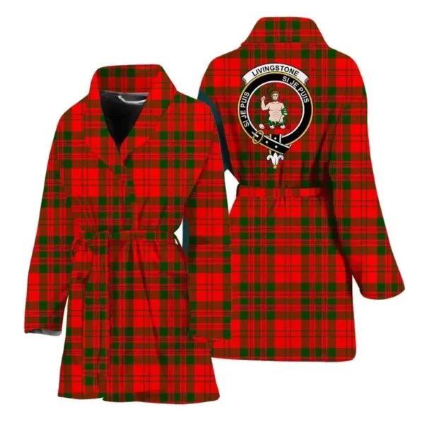 ScotClans Livingstone Women Bathrobe - Livingstone Bathrobe Badge