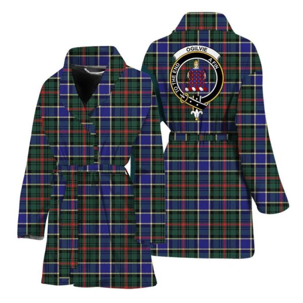 ScotClans Ogilvie Women Bathrobe - Ogilvie Bathrobe Badge