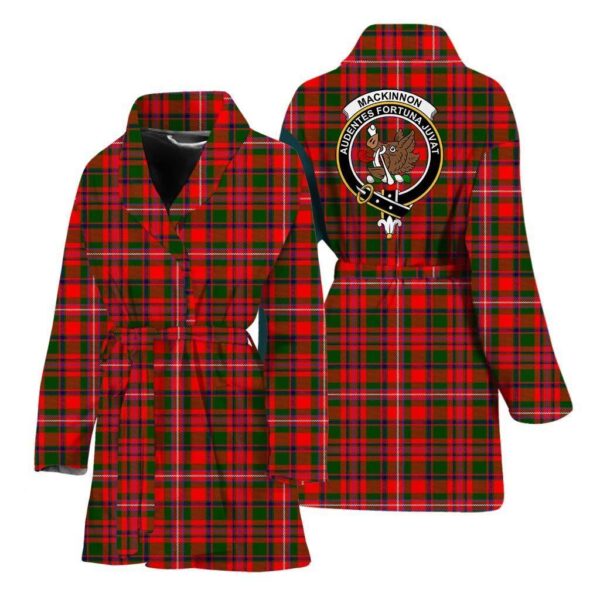 ScotClans MacKinnon Women Bathrobe - MacKinnon Bathrobe Badge