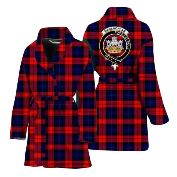 ScotClans MacLachlan Women Bathrobe - MacLachlan Bathrobe Badge