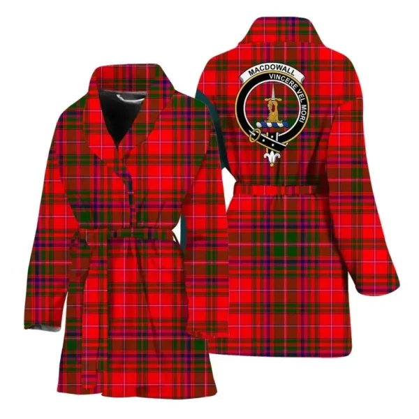 ScotClans MacDowall (of Garthland) Women Bathrobe - MacDowall (of Garthland) Bathrobe Badge