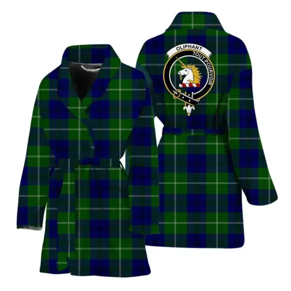 ScotClans Oliphant Women Bathrobe - Oliphant Bathrobe Badge