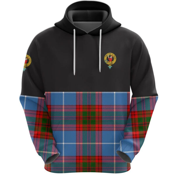 Pennycook Clan Hoodie, Scottish Tartan Pennycook Clans Hoodie Half Of Style