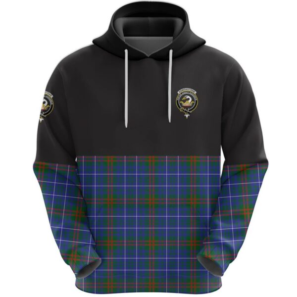 Edmonstone Clan Hoodie, Scottish Tartan Edmonstone Clans Hoodie Half Of Style