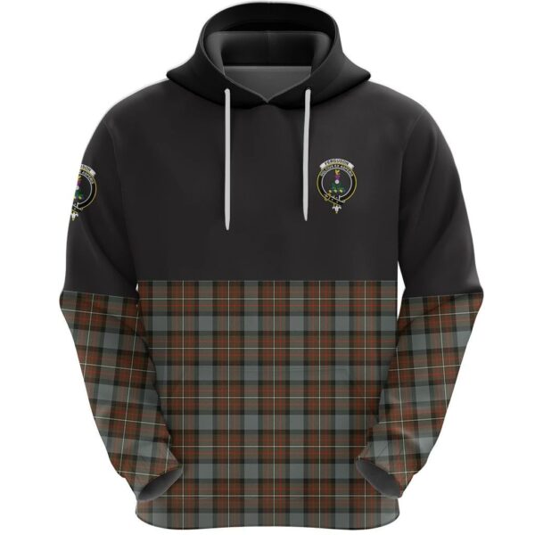 Ferguson Weathered Clan Hoodie, Scottish Tartan Ferguson Weathered Clans Hoodie Half Of Style