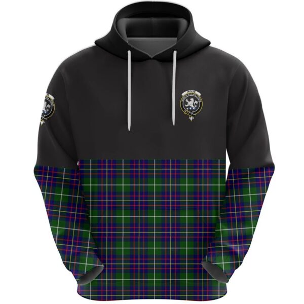 Inglis Modern Clan Hoodie, Scottish Tartan Inglis Modern Clans Hoodie Half Of Style