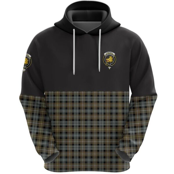 Campbell Argyll Weathered Clan Hoodie, Scottish Tartan Campbell Argyll Weathered Clans Hoodie Half Of Style