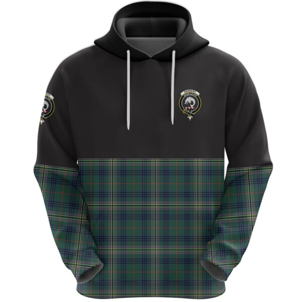 Kennedy Modern Clan Hoodie, Scottish Tartan Kennedy Modern Clans Hoodie Half Of Style