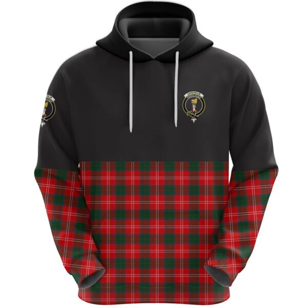 Chisholm Modern Clan Hoodie, Scottish Tartan Chisholm Modern Clans Hoodie Half Of Style