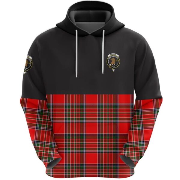 Binning Clan Hoodie, Scottish Tartan Binning Clans Hoodie Half Of Style