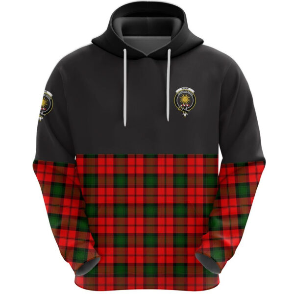 Kerr Modern Clan Hoodie, Scottish Tartan Kerr Modern Clans Hoodie Half Of Style