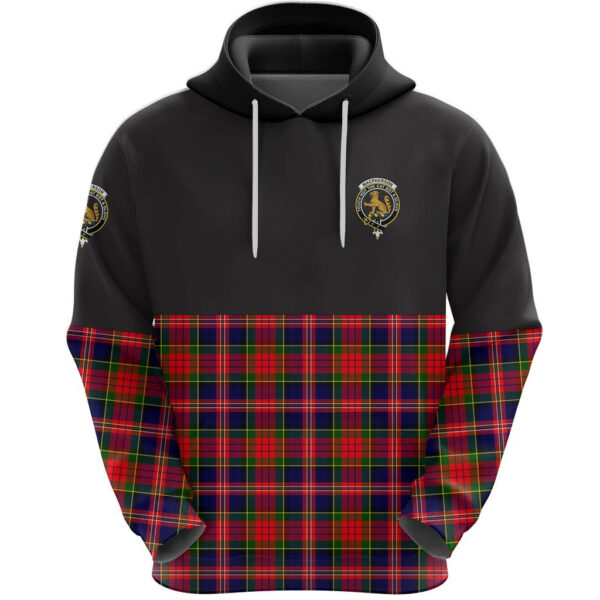 MacPherson Modern Clan Hoodie, Scottish Tartan MacPherson Modern Clans Hoodie Half Of Style