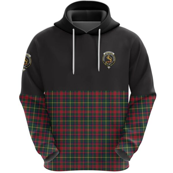 MacKintosh Hunting Modern Clan Hoodie, Scottish Tartan MacKintosh Hunting Modern Clans Hoodie Half Of Style