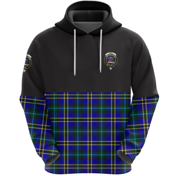 Weir Modern Clan Hoodie, Scottish Tartan Weir Modern Clans Hoodie Half Of Style