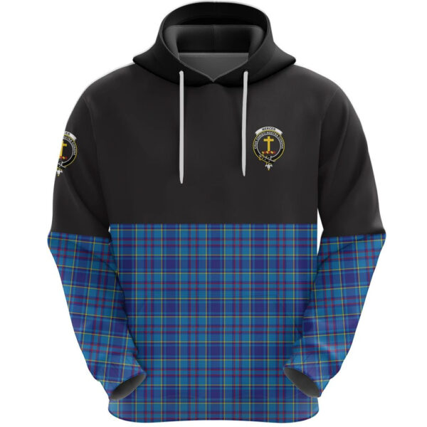 Mercer Modern Clan Hoodie, Scottish Tartan Mercer Modern Clans Hoodie Half Of Style