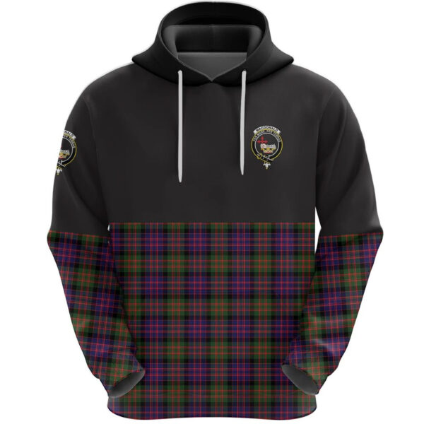 MacDonald Modern Clan Hoodie, Scottish Tartan MacDonald Modern Clans Hoodie Half Of Style