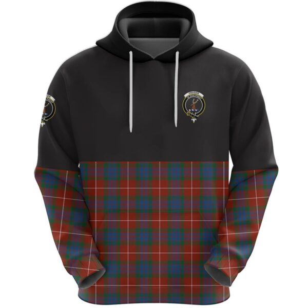 Fraser Ancient Clan Hoodie, Scottish Tartan Fraser Ancient Clans Hoodie Half Of Style