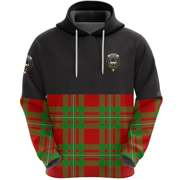 Grierson Clan Hoodie, Scottish Tartan Grierson Clans Hoodie Half Of Style