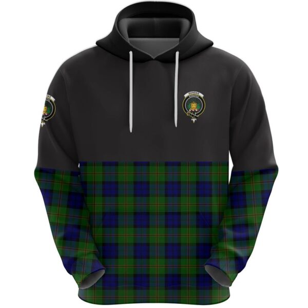 Dundas Modern Clan Hoodie, Scottish Tartan Dundas Modern Clans Hoodie Half Of Style