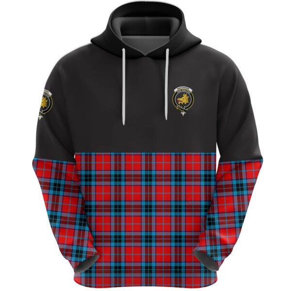 MacTavish Modern Clan Hoodie, Scottish Tartan MacTavish Modern Clans Hoodie Half Of Style