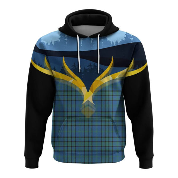 Matheson Hunting Ancient Clan Hoodie, Scottish Tartan Matheson Hunting Ancient Clans Hoodie Night of Deer Style