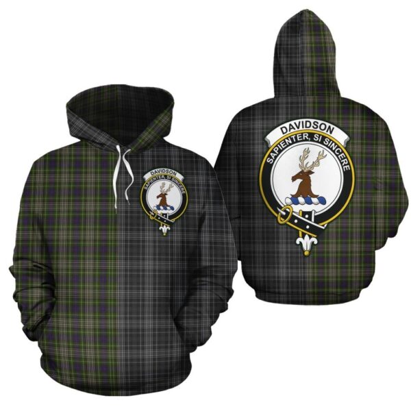 Davidson Tulloch Dress Clan Hoodie, Scottish Tartan Davidson Tulloch Dress Clans Hoodie Half Of New Style