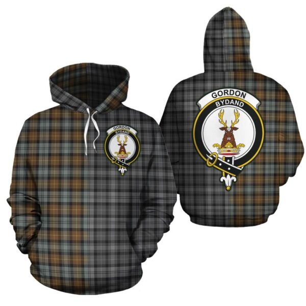 Gordon Weathered Clan Hoodie, Scottish Tartan Gordon Weathered Clans Hoodie Half Of New Style