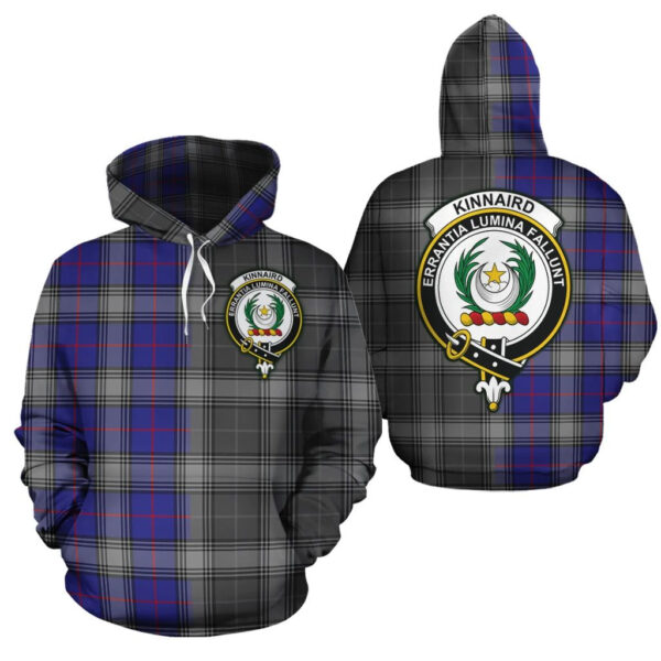 Kinnaird Clan Hoodie, Scottish Tartan Kinnaird Clans Hoodie Half Of New Style