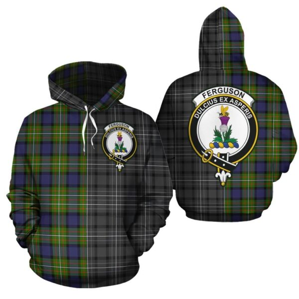 Ferguson Modern Clan Hoodie, Scottish Tartan Ferguson Modern Clans Hoodie Half Of New Style