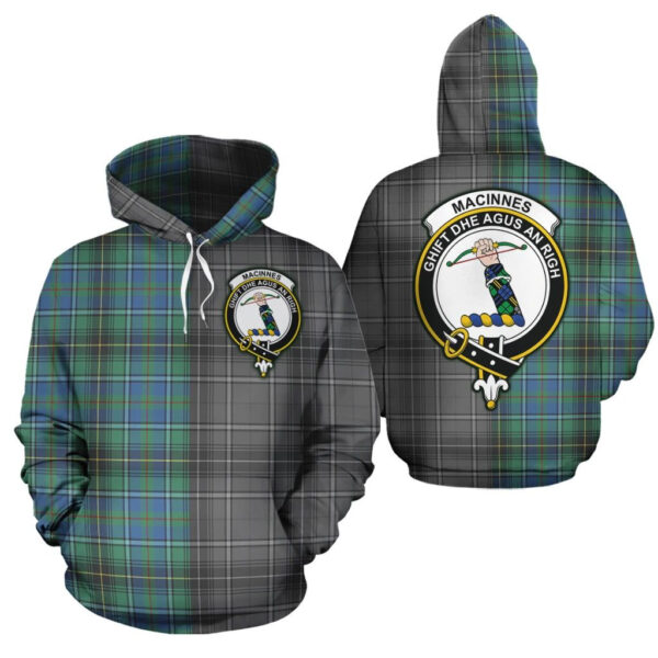 MacInnes Ancient Clan Hoodie, Scottish Tartan MacInnes Ancient Clans Hoodie Half Of New Style