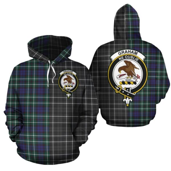 Graham of Montrose Modern Clan Hoodie, Scottish Tartan Graham of Montrose Modern Clans Hoodie Half Of New Style