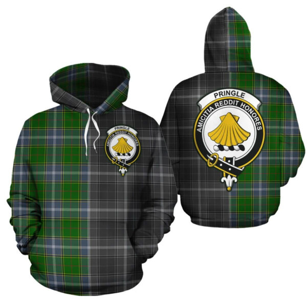 Pringle Clan Hoodie, Scottish Tartan Pringle Clans Hoodie Half Of New Style