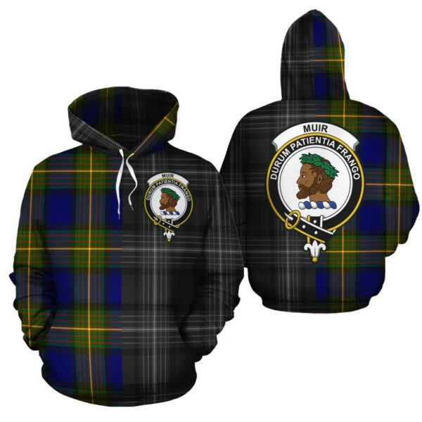 Muir Clan Hoodie, Scottish Tartan Muir Clans Hoodie Half Of New Style