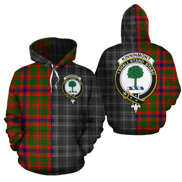 Kinninmont Clan Hoodie, Scottish Tartan Kinninmont Clans Hoodie Half Of New Style