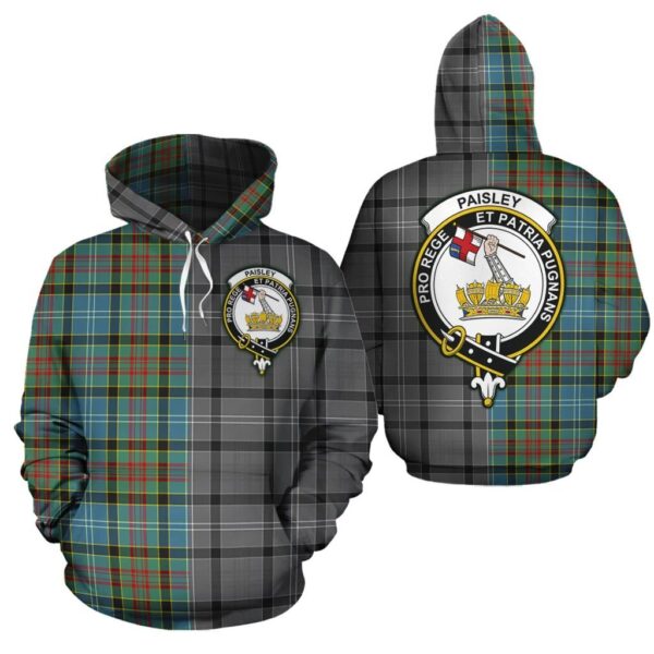 Paisley Clan Hoodie, Scottish Tartan Paisley Clans Hoodie Half Of New Style