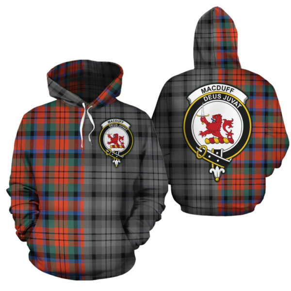 MacDuff Ancient Clan Hoodie, Scottish Tartan MacDuff Ancient Clans Hoodie Half Of New Style