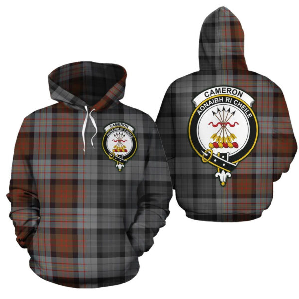 Cameron of Erracht Weathered Clan Hoodie, Scottish Tartan Cameron of Erracht Weathered Clans Hoodie Half Of New Style