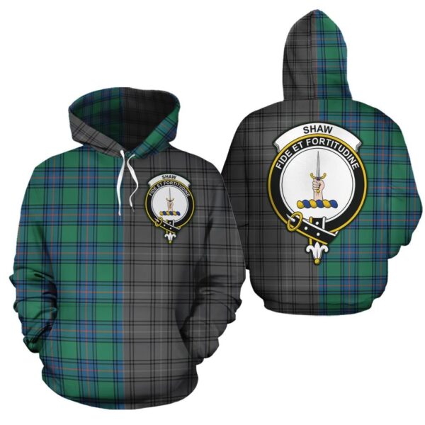 Shaw Ancient Clan Hoodie, Scottish Tartan Shaw Ancient Clans Hoodie Half Of New Style