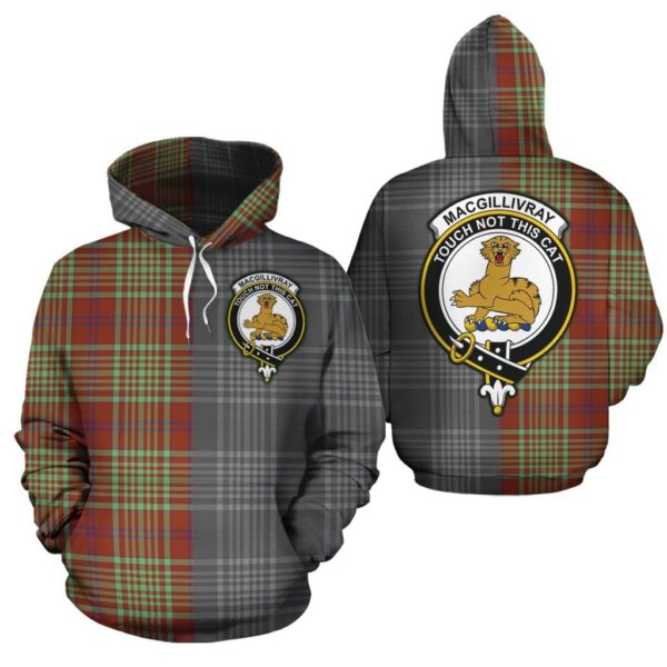 MacGillivray Hunting Ancient Clan Hoodie, Scottish Tartan MacGillivray Hunting Ancient Clans Hoodie Half Of New Style