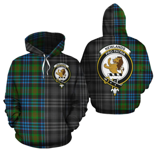 Newlands of Lauriston Clan Hoodie, Scottish Tartan Newlands of Lauriston Clans Hoodie Half Of New Style