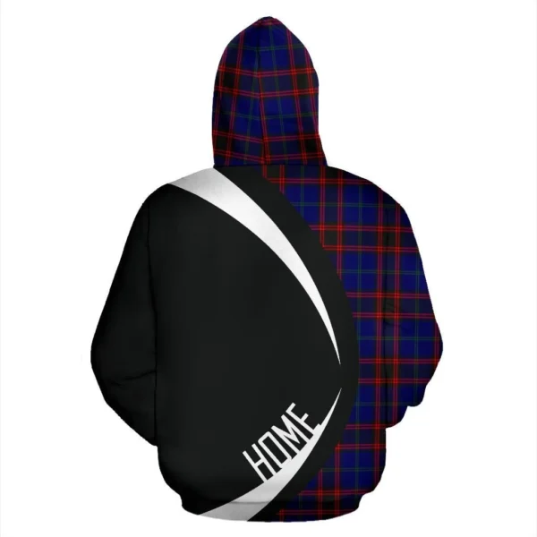 Home Modern Clan Hoodie, Scottish Tartan Home Modern Clans Hoodie Circle Style - Image 2